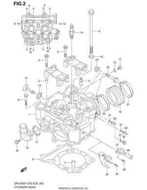 Cylinder Head Schematic
