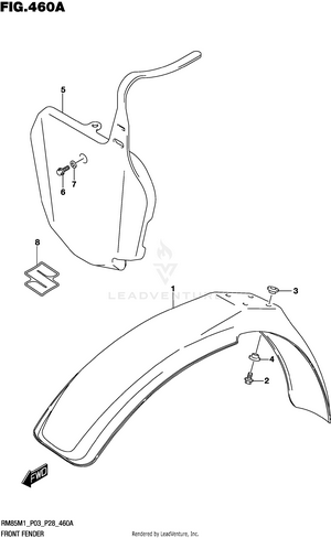 Front Fender Schematic