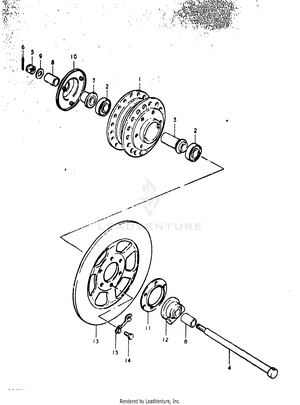 Front Hub (35400c) Schematic