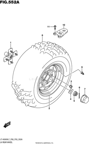Lh Rear Wheel Schematic