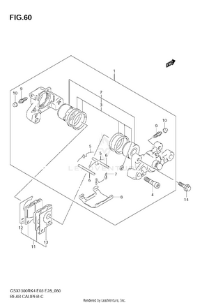 Rear Caliper Schematic
