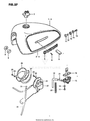 Fuel Tank (model T) Schematic