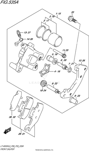Front Caliper Schematic