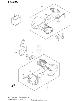 Turn Signal Lamp (model K2) Schematic