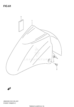 Front Fender (an650) Schematic