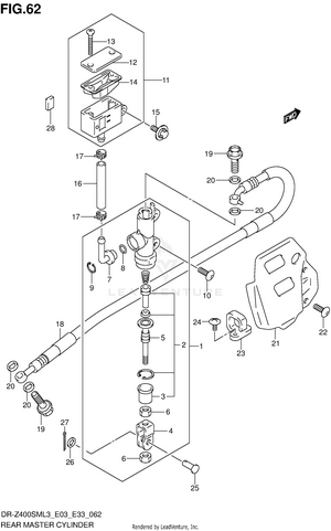 Rear Master Cylinder Schematic