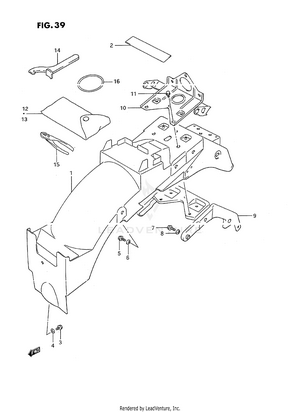 Rear Fender Schematic