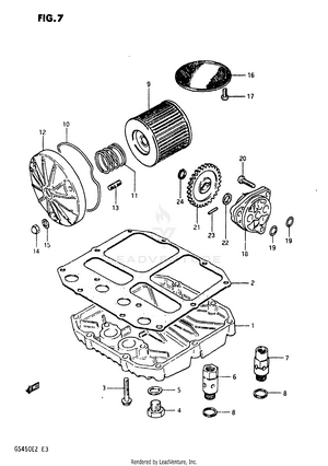 Oil Filter - Oil Pump Schematic