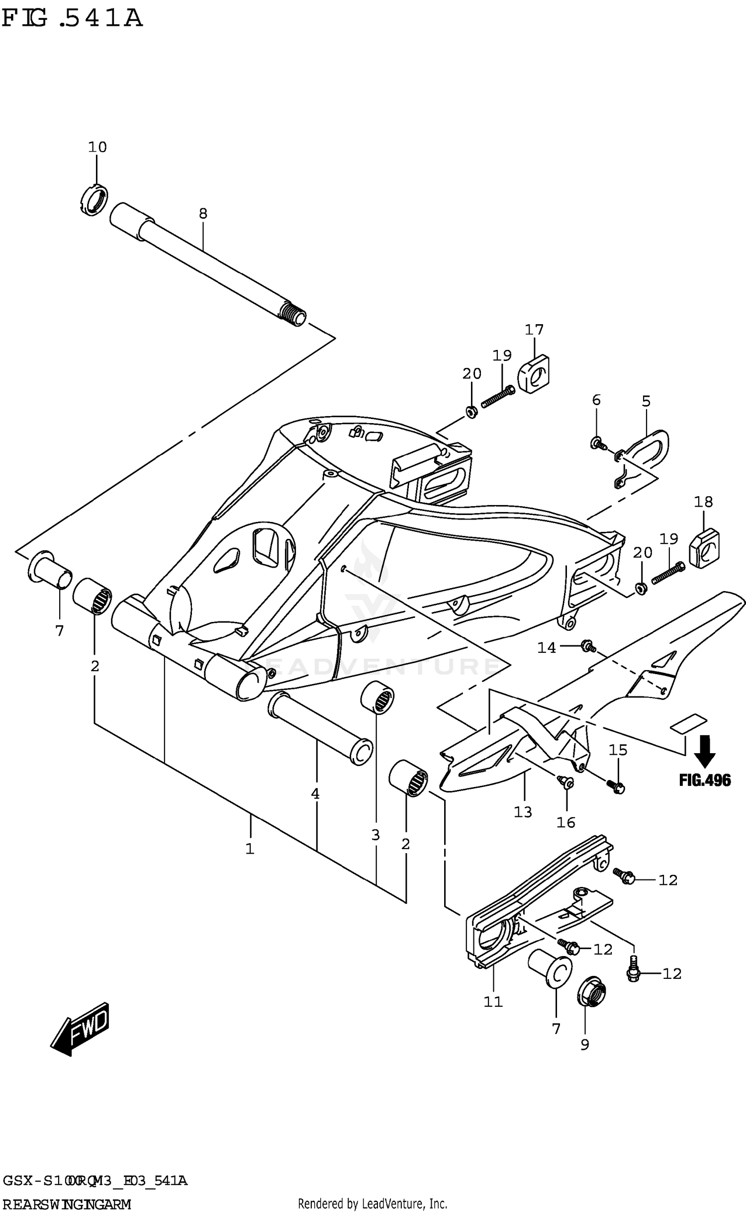 REAR SWINGINGARM