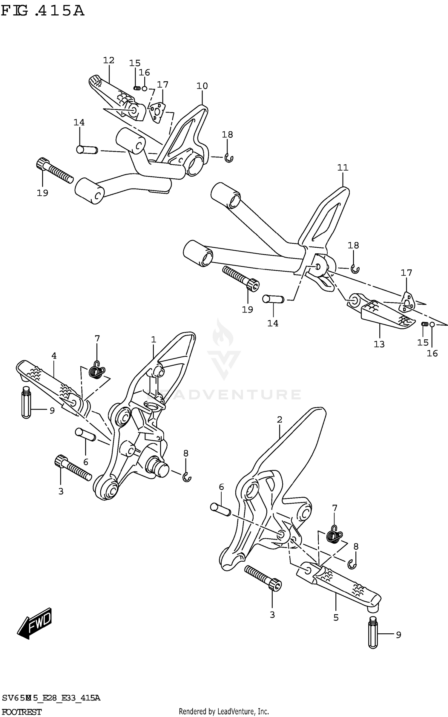 FOOTREST (SV650A)
