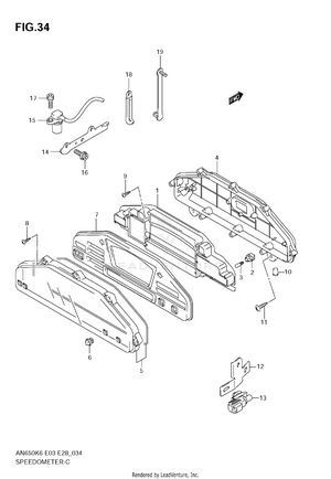 Speedometer (an650k6) Schematic
