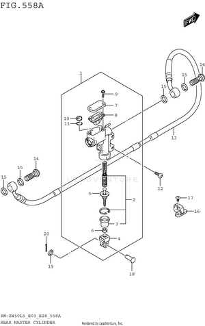 Rear Master Cylinder Schematic