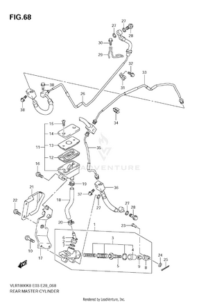Rear Master Cylinder Schematic