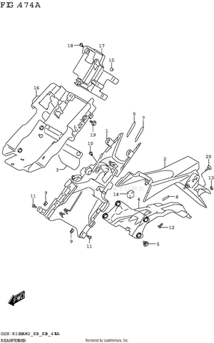 Rear Fender Schematic