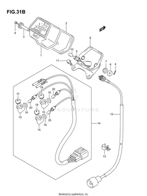 Speedometer (model K6/k7) Schematic