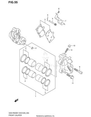 Front Calipers Schematic