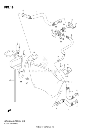 Radiator Hose Schematic