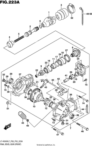 Final Bevel Gear (front) Schematic