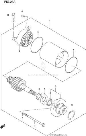 Starting Motor (model Y) Schematic