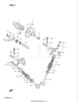 Cam Shaft - Valve Schematic