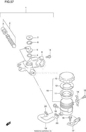 Front Master Cylinder Schematic