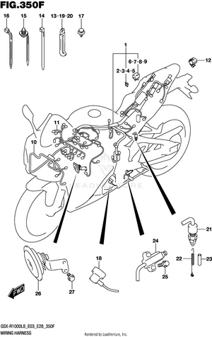 Wiring Harness (gsx-r1000rzl8 E03) Schematic