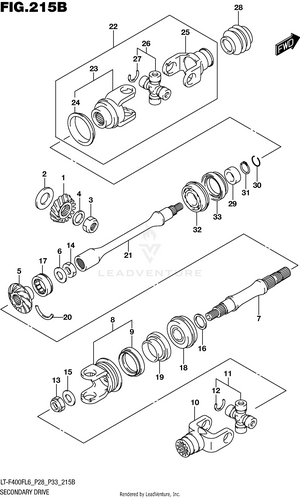 Secondary Drive (lt-f400fl6 P33) Schematic