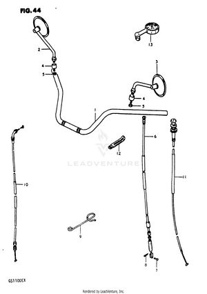Handlebar - Front Fender Schematic