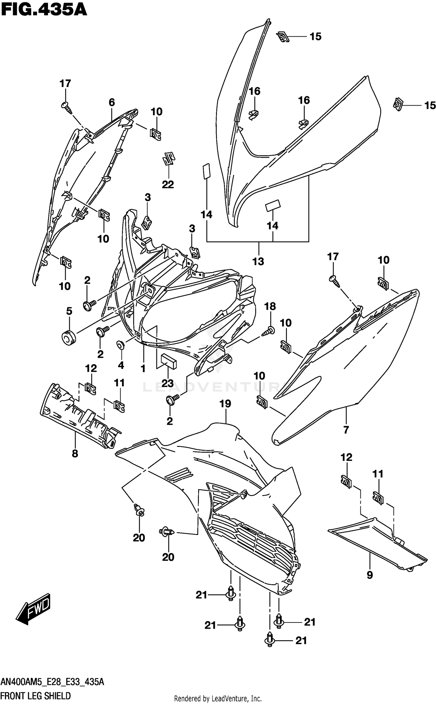 FRONT LEG SHIELD