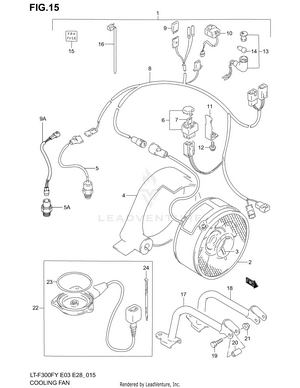 Cooling Fan (optional:e3,e33) Schematic