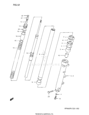 Front Damper  (model R/s) Schematic