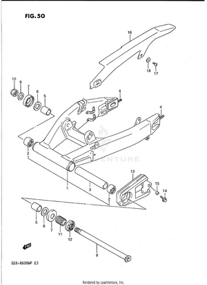 Rear Swinging Arm Schematic