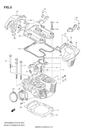 Rear Cylinder Head Schematic