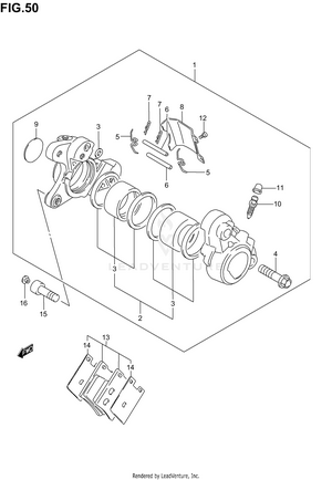 Front Caliper Schematic