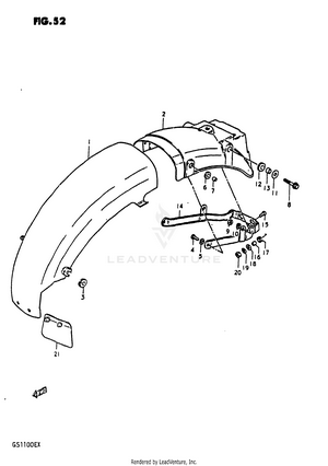 Rear Fender Schematic