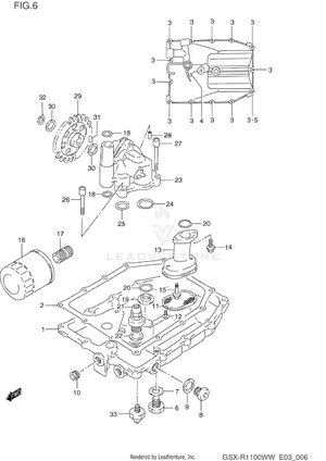 Oil Pan - Oil Pump Schematic