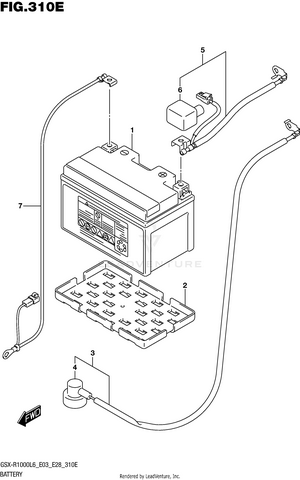 Battery (gsx-r1000al6 E33) Schematic