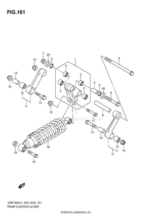 Rear Cushion Lever (vzr1800zl4 E28) Schematic