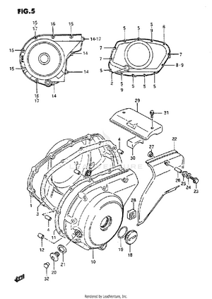 Crankcase Cover Schematic