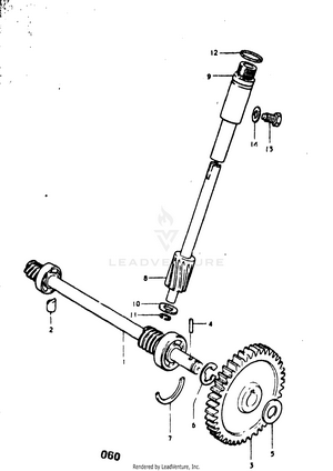 Water Pump Drive Shaft Schematic