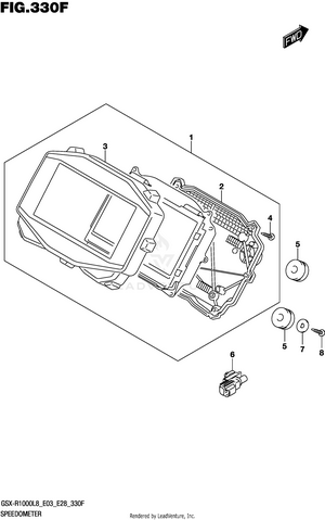 Speedometer (gsx-r1000rzl8 E03) Schematic