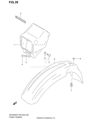 Front Fender (model Y) Schematic