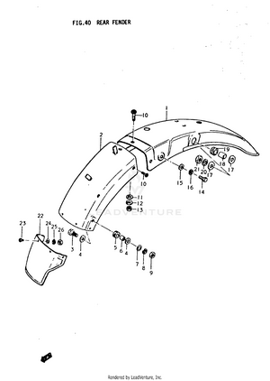 Rear Fender Schematic