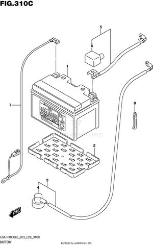 Battery (gsx-r1000l6 E33) Schematic