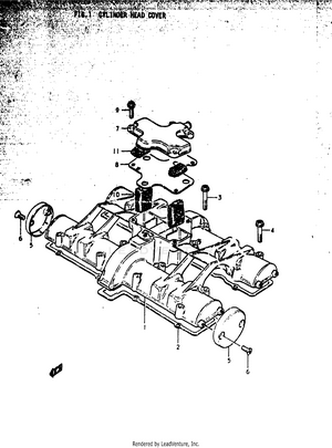 Cylinder Head Cover Schematic