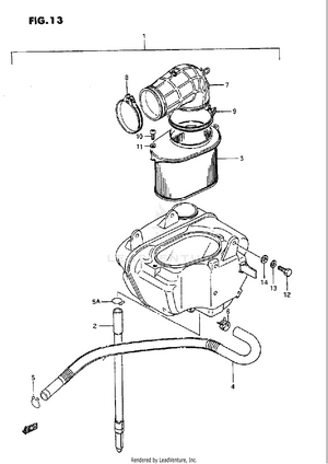 Air Cleaner (rear) Schematic