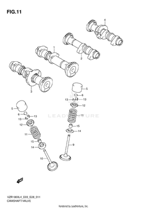 Camshaft/valve Schematic