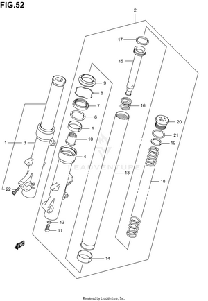 Front Fork Damper Schematic