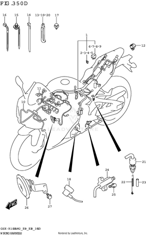 Wiring Harness (gsx-r1000a:e33) Schematic