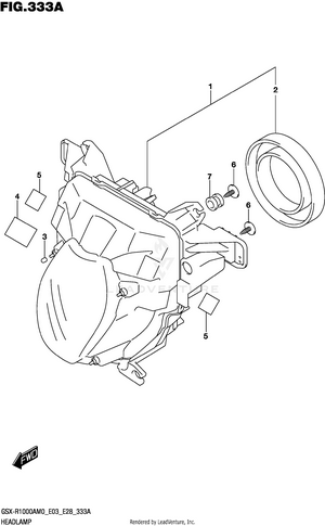 Headlamp (gsx-r1000a) Schematic